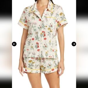 BAN.DO Botanical Short Sleeved 100% Cotton Pajama Set